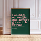Personalised Lyric Print