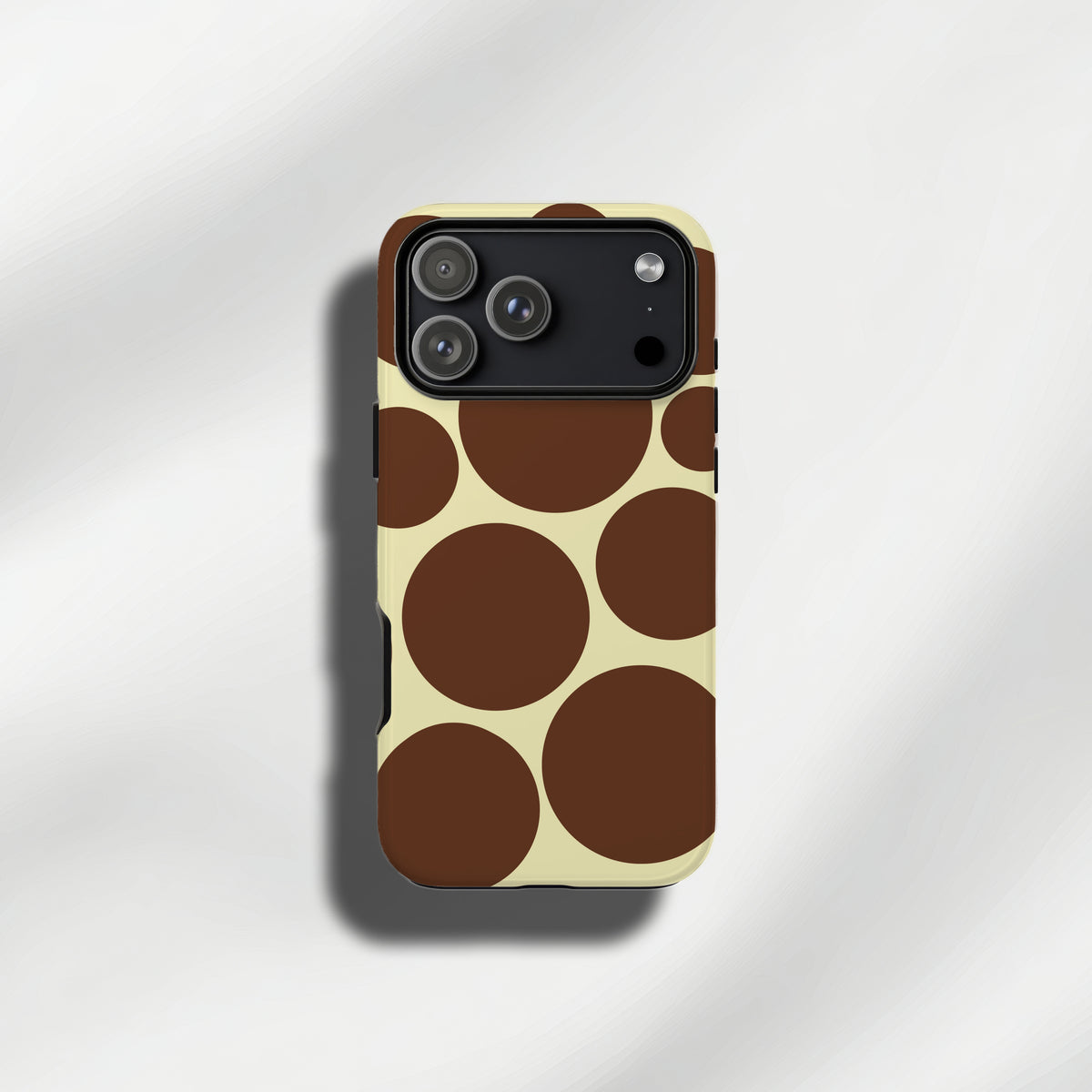 Retro Big Dot Phone Case – Colourful 70s Circle Tough Case