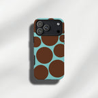 Retro Big Dot Phone Case – Colourful 70s Circle Tough Case