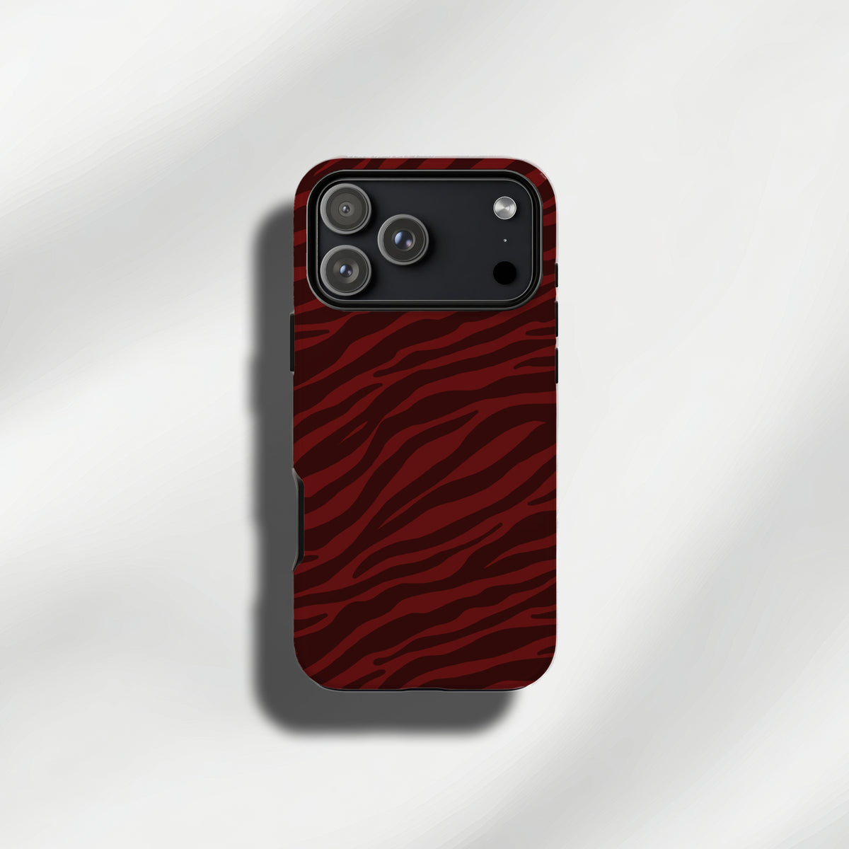 Oxblood Autumn Zebra Phone Case