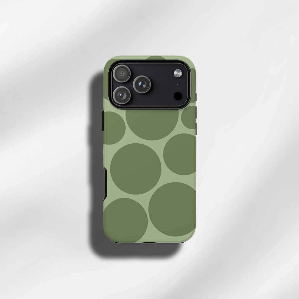 Retro Big Dot Phone Case – Colourful 70s Circle Tough Case