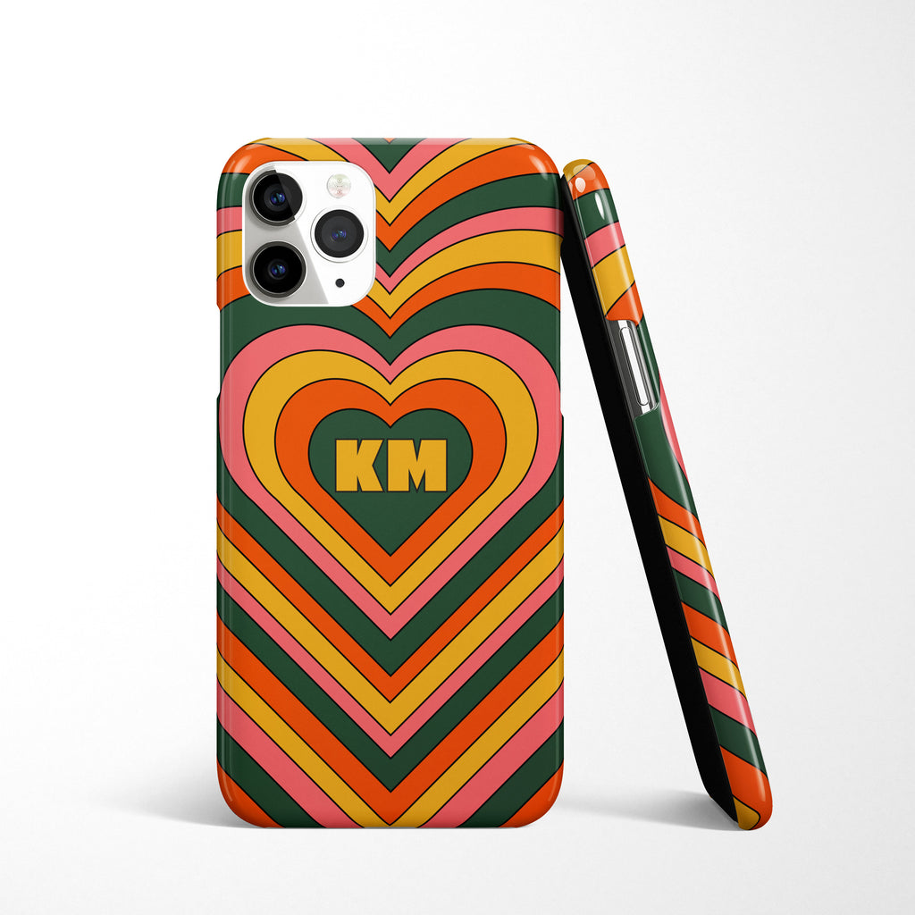 Heart Initial Phone Case