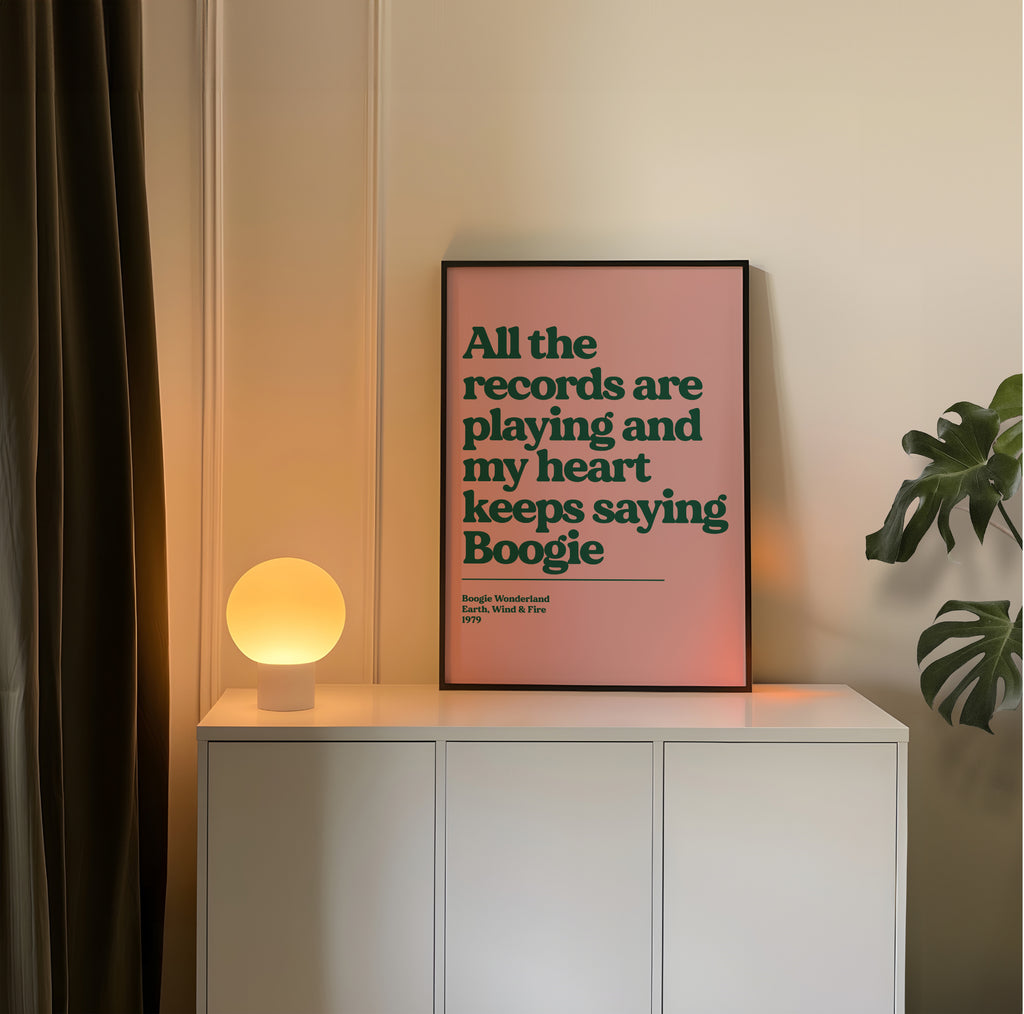 Personalised Lyric Print