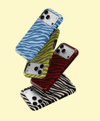 smartphone cases with animal-print zebra stripes tough protection for apple iPhone and samsung galaxy