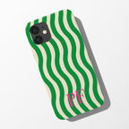 Wavy Initial Phone Case