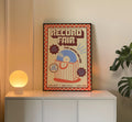 Record Fair Print | Vinyl Record Wall Art | Music Inspired Poster | Retro Mid Century Decor