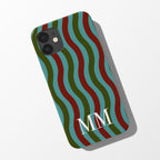 Wavy Initial Phone Case