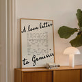 Gemini Zodiac Print | A Love Letter To Gemini | Astrology Wall Art | Star Sign Gift Poster