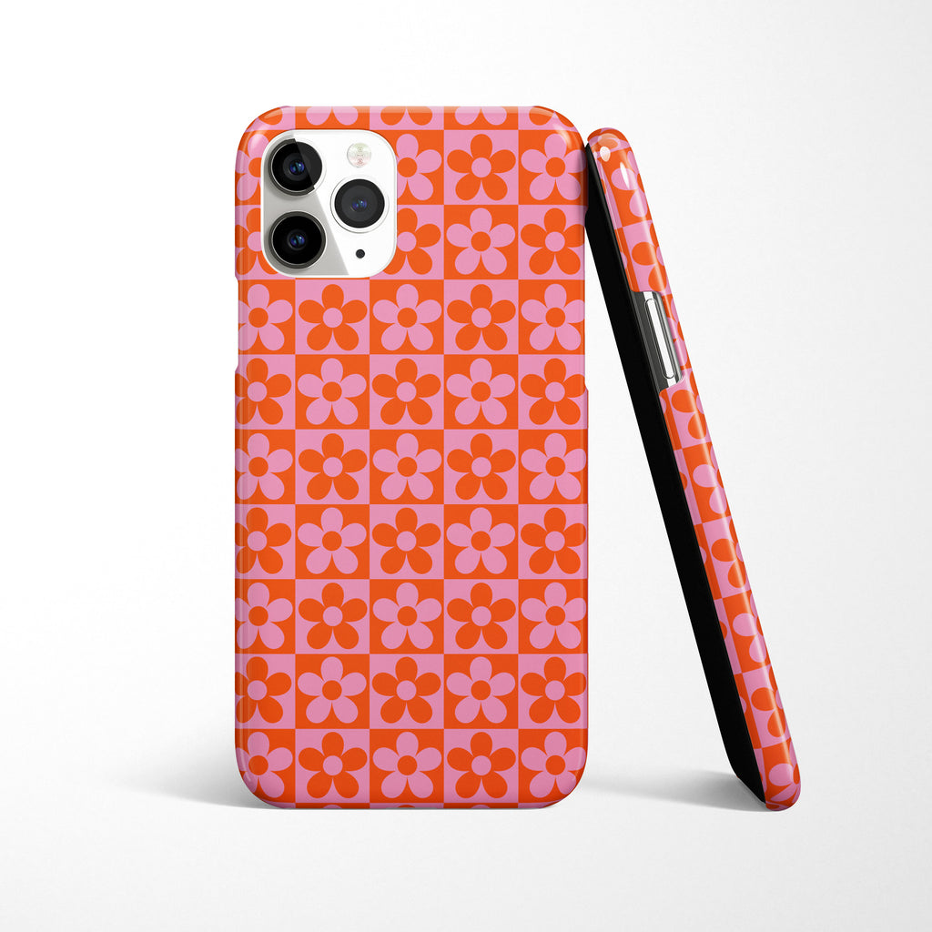 Check Flower Phone Case