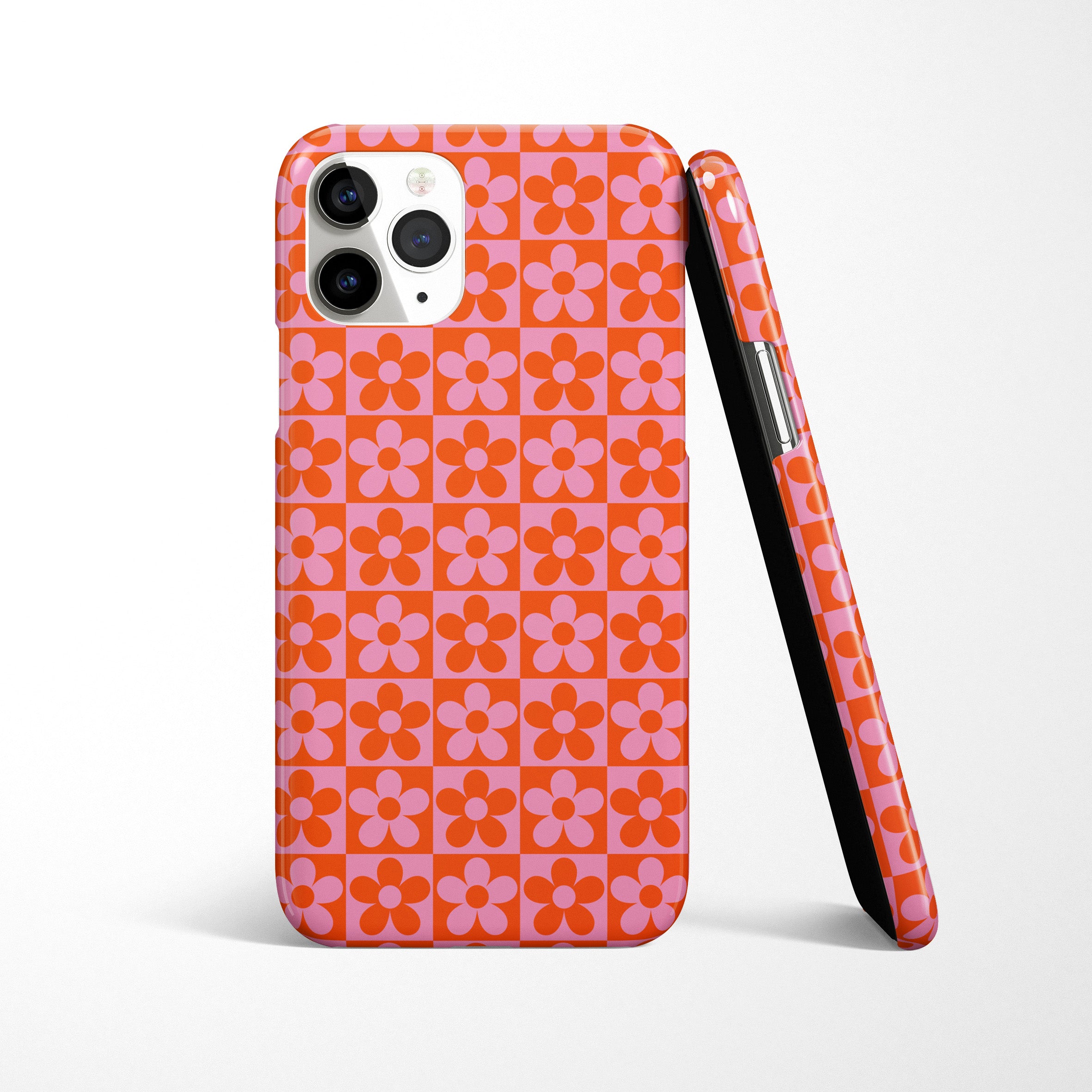 Check Flower Phone Case