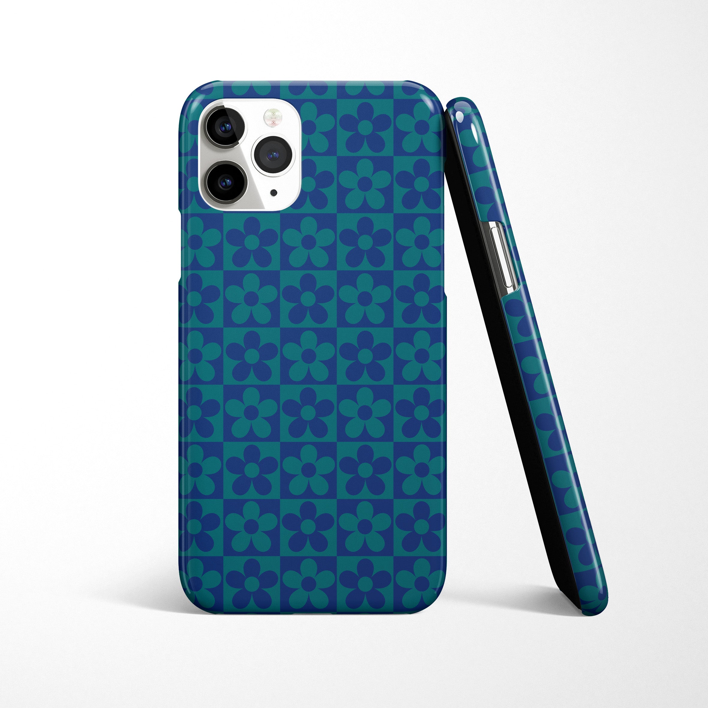Check Flower Phone Case