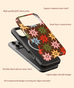 Colourful retro starburst tough phone cases for iPhone and Samsung