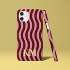 Wavy Initial Phone Case