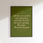 Custom Lyric / Quote Print