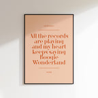 Custom Lyric / Quote Print