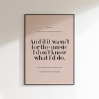 Custom Lyric / Quote Print