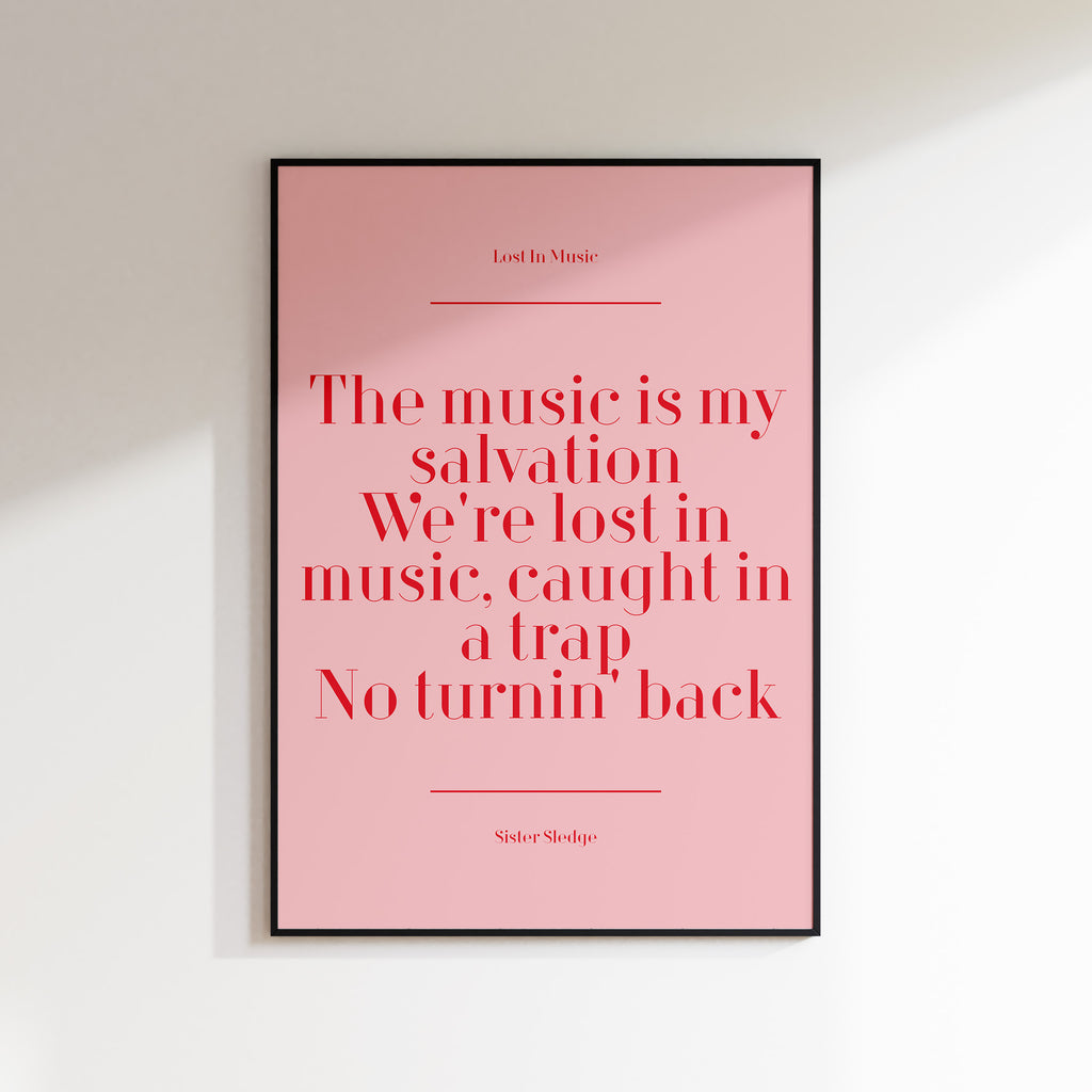 Custom Lyric / Quote Print