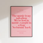 Custom Lyric / Quote Print