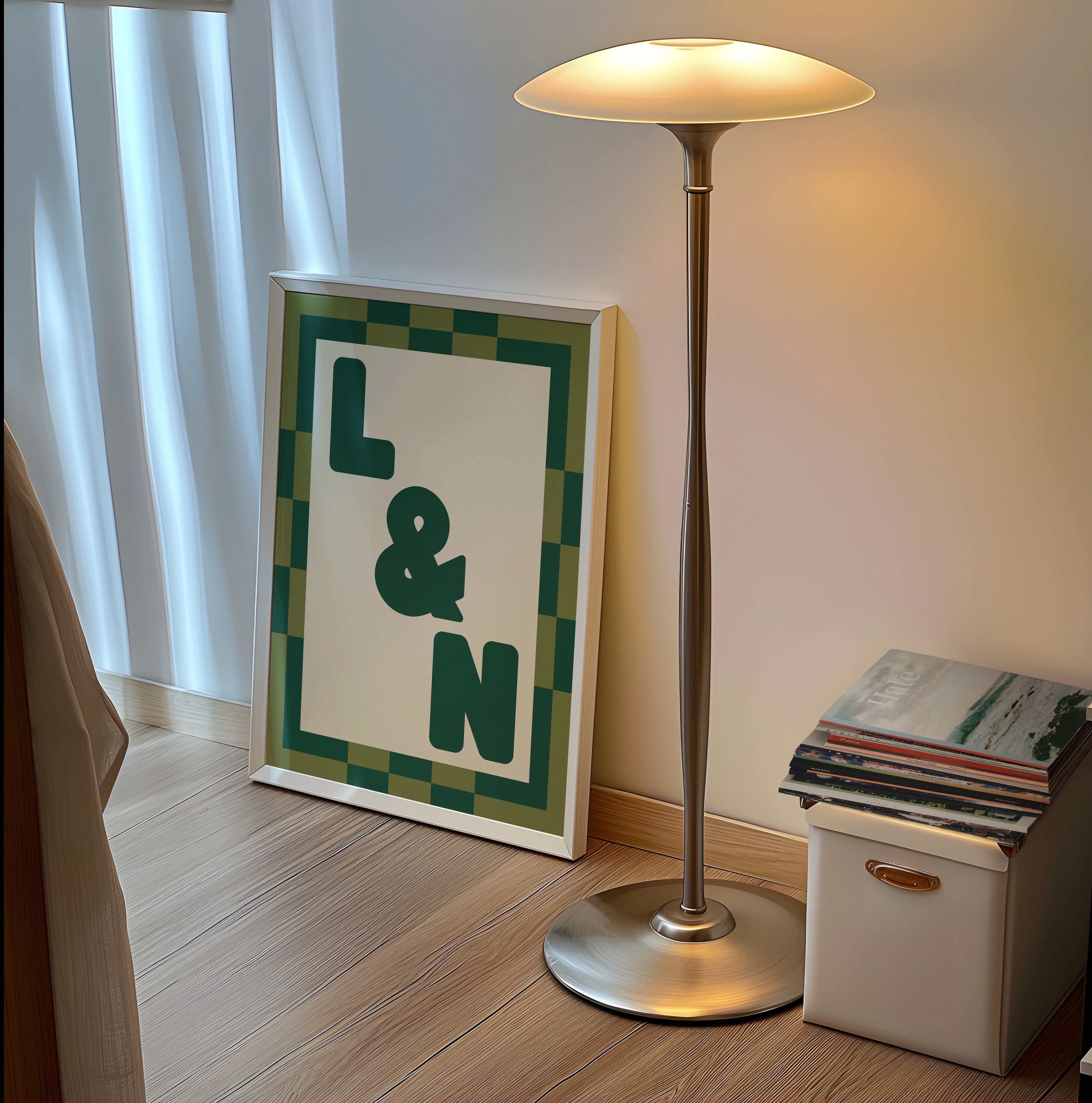 Custom Border Initial Print