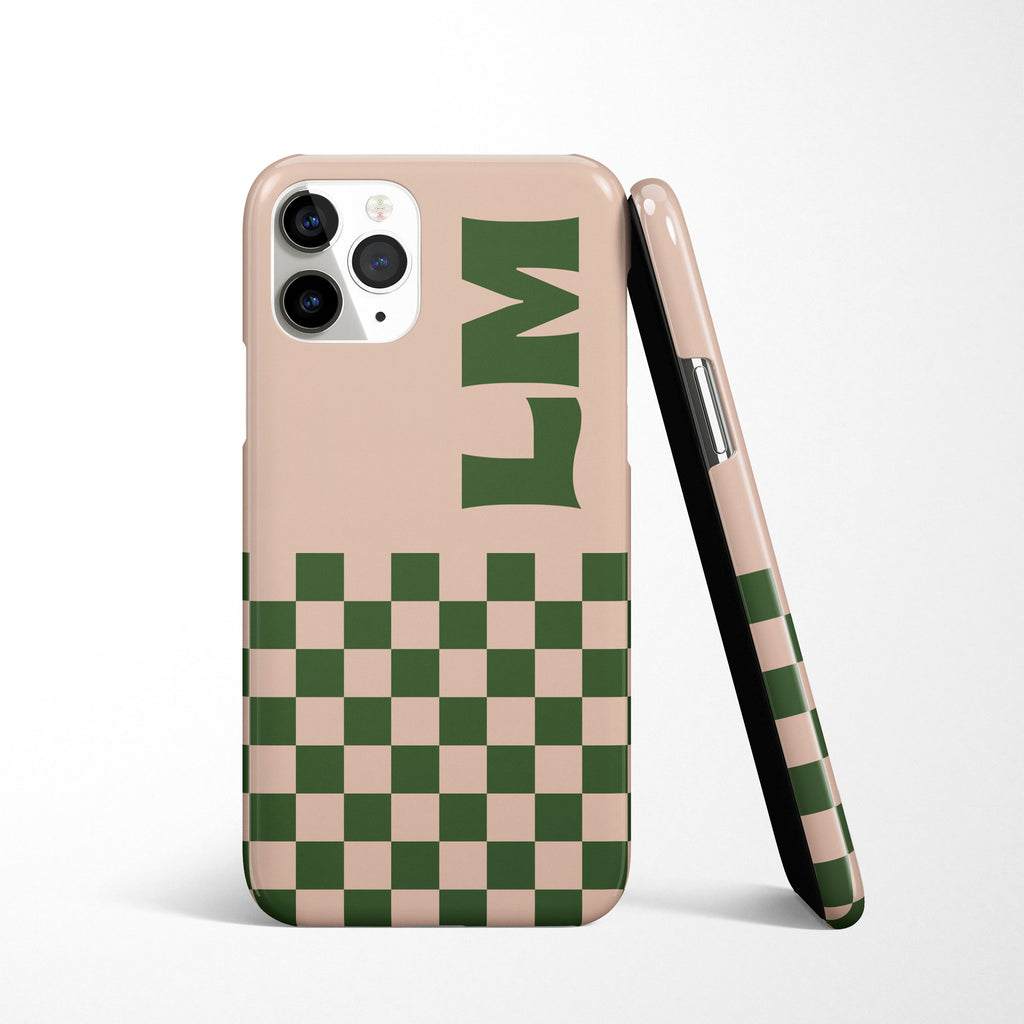 Check Initial Phone Case