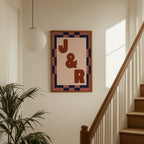 Custom Border Initial Print