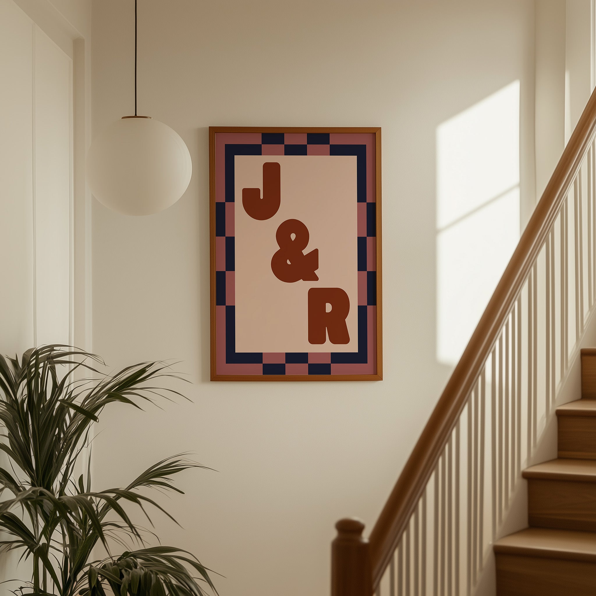 Custom Border Initial Print