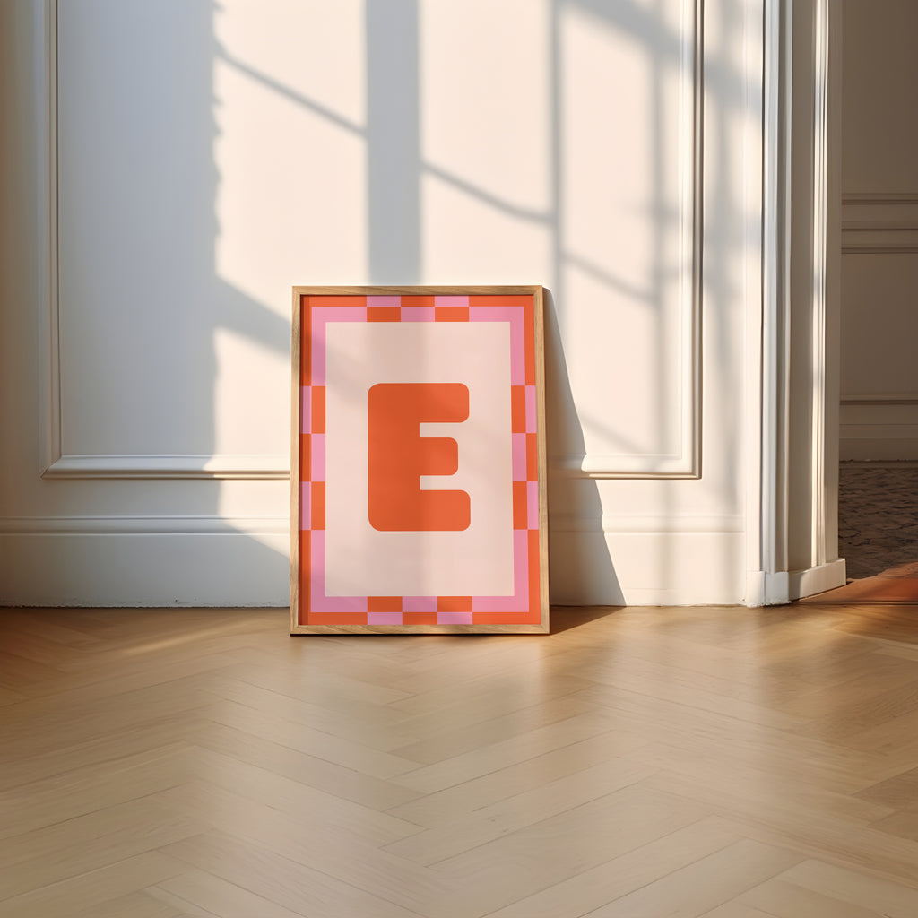 Custom Border Initial Print