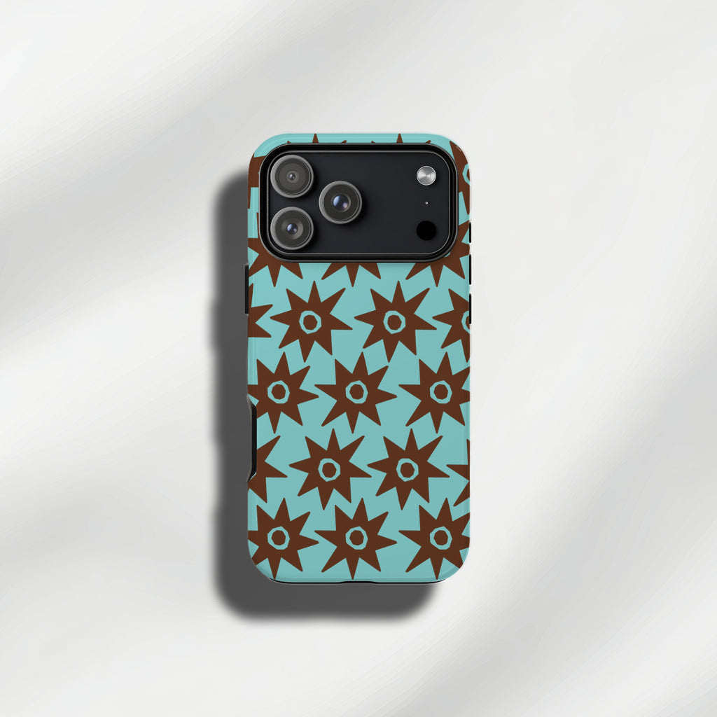 Retro Starburst Phone Case – Colourful 70s Tough Case