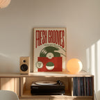 Vinyl Record Print | Fresh Grooves | Music Inspired Wall Art | Retro Mid Century Poster