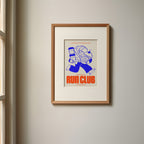 Coffee Print | Coffee & Pastry Run Club | Kitchen Wall Art | Retro Mid Century Food Poster