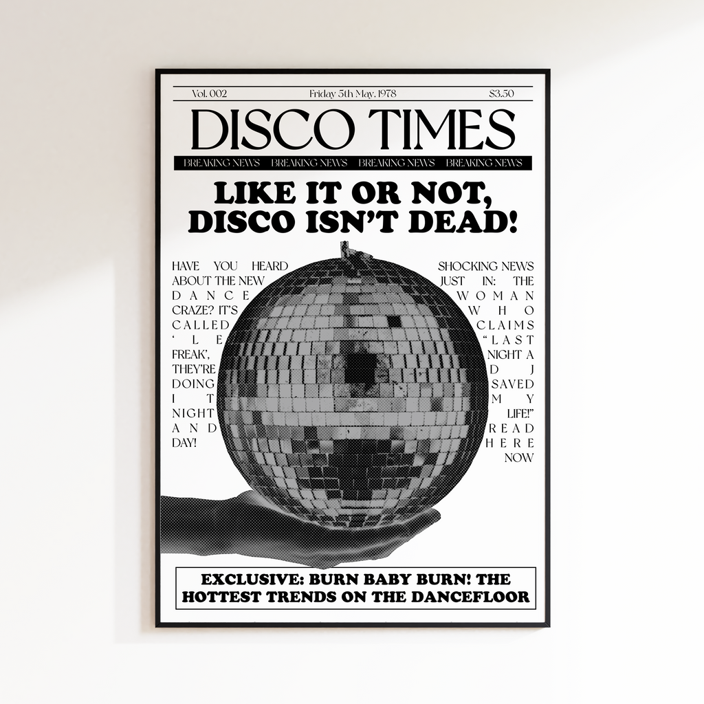 Disco Times Newspaper 'Disco Isn't Dead!'
