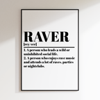 Dictionary: RAVER